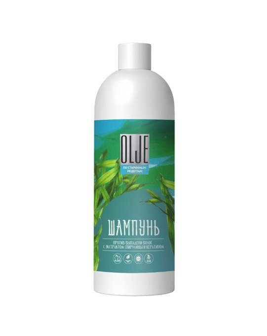 OLJE / Натуральный шампунь против выпадения волос с экстрактом концентрата спирулины и кератина 1000 мл в Перми