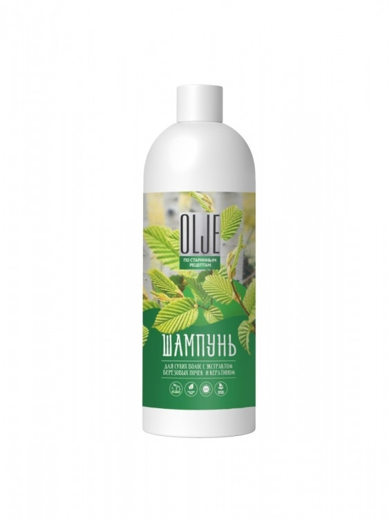 OLJE Натуральный шампунь для сухих волос с экстрактом березовых почек и кератином 1000 мл в Перми