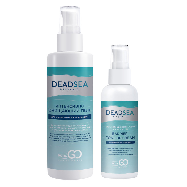 Dctr.Go Набор очищающий гель 250 мл и увлажняющий крем для лица с церамидами 100 мл в Перми
